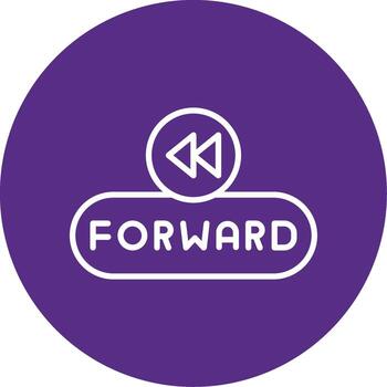 Forward Navigation Button Line Multi Circle vector