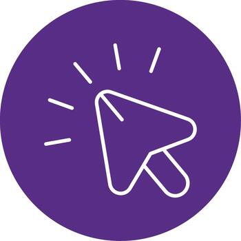 flotar ratón terminado elemento línea multi circulo vector