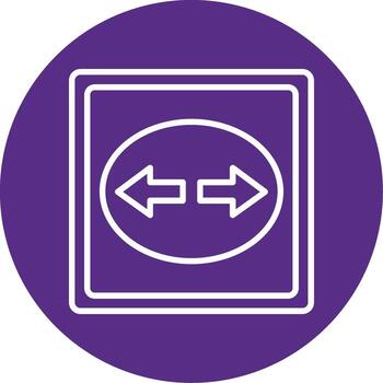 Turn Signal Indicator Lever Line Multi Circle vector