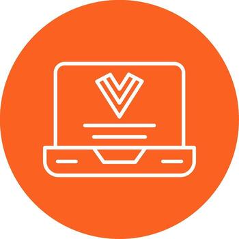 Vue js Web Framework Line Multi Circle vector