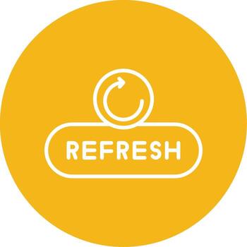 Refresh Page Button Line Multi Circle vector
