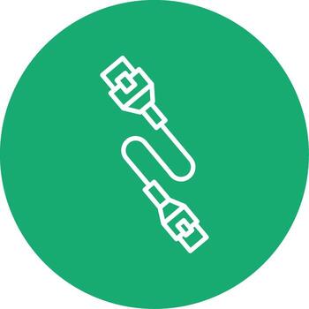 Durable Ethernet Network Cable Line Multi Circle vector