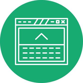 pie de página con útil Enlaces línea multi circulo vector