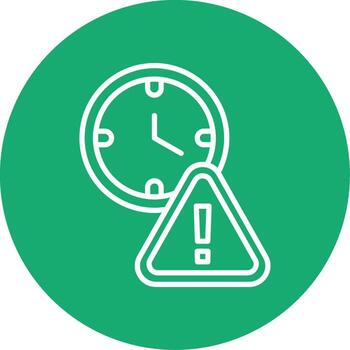 Session Token Expired Line Multi Circle vector