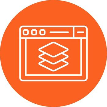 Full Stack Dev Toolbox Line Multi Circle vector