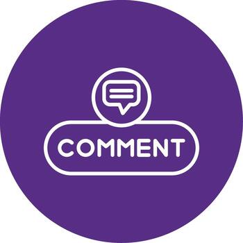 Comment Submit Button Line Multi Circle vector