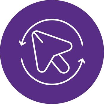 actualizar web página línea multi circulo vector