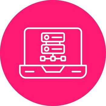 NoSQL Flexible DB Structure Line Multi Circle vector