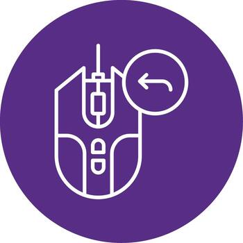 Vamos espalda botón línea multi circulo vector