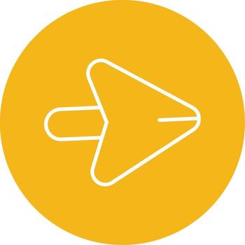 Vamos adelante botón línea multi circulo vector