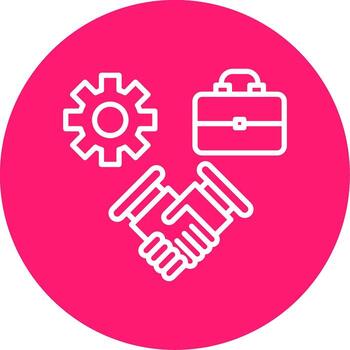 Team Collaboration App Suite Line Multi Circle vector