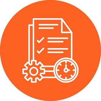 ágil proyecto administración herramienta línea multi circulo vector