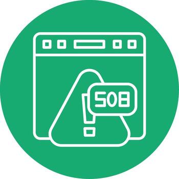 Error 508 Loop Detected Error Line Multi Circle vector