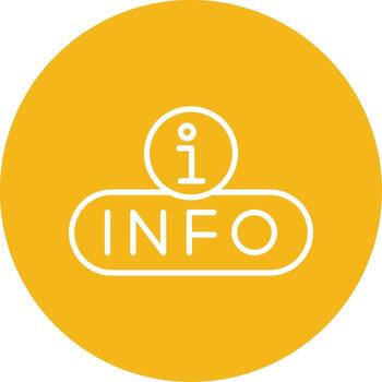 Info Panel Button Line Multi Circle vector
