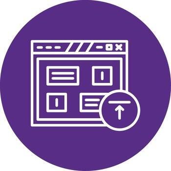File Upload Submission Field Line Multi Circle vector