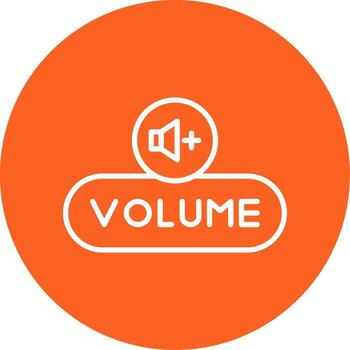 Increase Volume Button Line Multi Circle vector