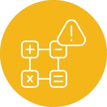 aritmética operación error línea multi circulo vector