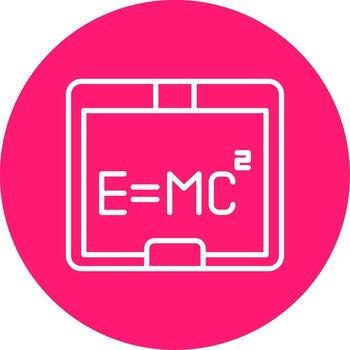 Math Equation with Variables Line Multi Circle vector