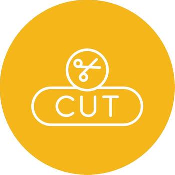 Cut Selection Button Line Multi Circle vector