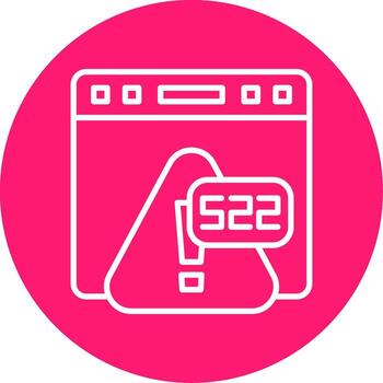 error 522 conexión cronometrado fuera línea multi circulo vector