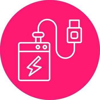 External Hard Drive Unit Line Multi Circle vector
