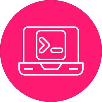 Terminal Command Console Line Multi Circle vector