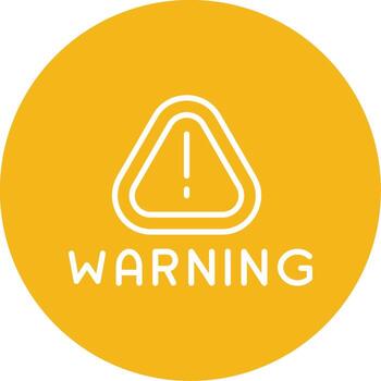 Warning Sign Notification Line Multi Circle vector