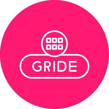 Grid View Toggle Button Line Multi Circle vector