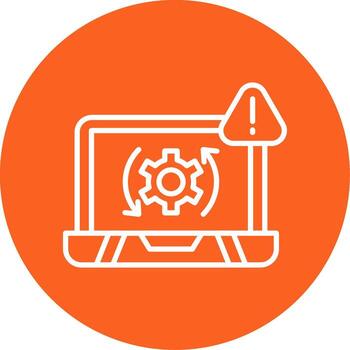 operando sistema choque línea multi circulo vector