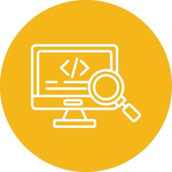 Peer Code Review Window Line Multi Circle vector