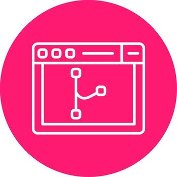 Code Merge Branch Tool Line Multi Circle vector