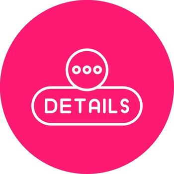 View Full Details Button Line Multi Circle vector