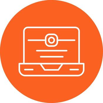 Code Commit Action Icon Line Multi Circle vector