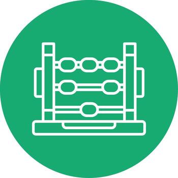 verde binario código corriente línea multi circulo vector