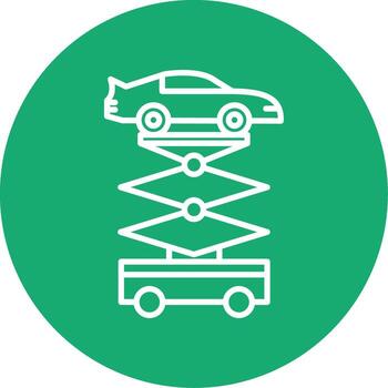 Engine Block Hoist Line Multi Circle vector