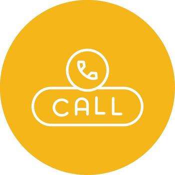 Call Now Button Line Multi Circle vector