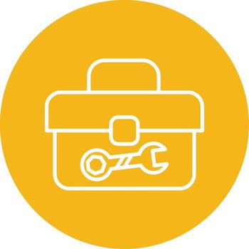 Portable Tool Storage Box Line Multi Circle vector