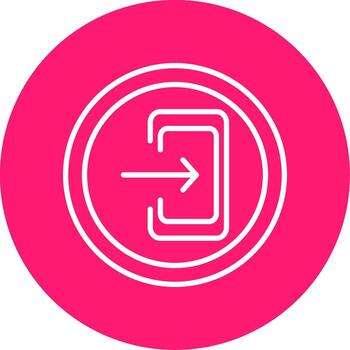 salida número autopista firmar línea multi circulo vector