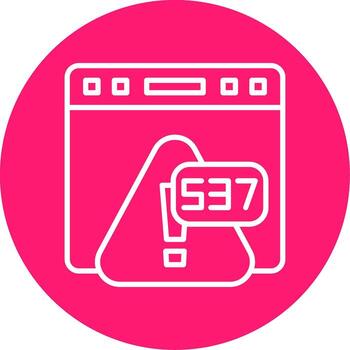 Error 537 Redis Cache Failure Line Multi Circle vector