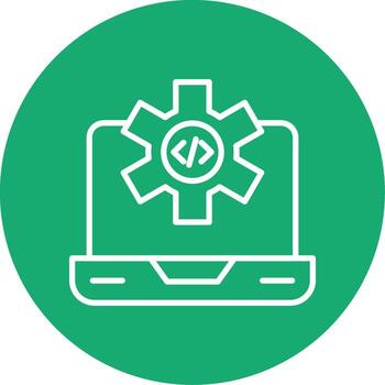 Dev Environment Workspace Line Multi Circle vector