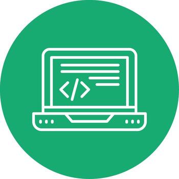 Text Based Code Editor Line Multi Circle vector