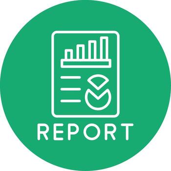 Executive Report Summary Line Multi Circle vector