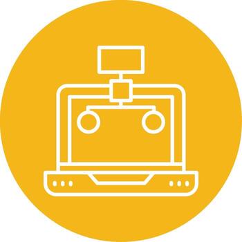 estructurado base de datos servidor línea multi circulo vector