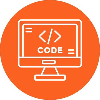 Code Formatting Tool Icon Line Multi Circle vector