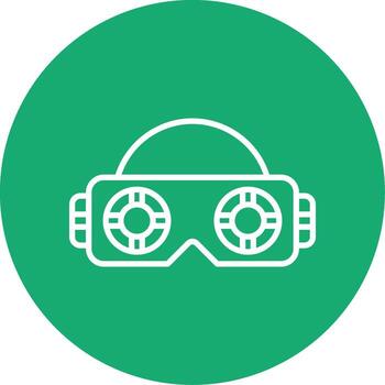 Augmented Reality Interface Line Multi Circle vector