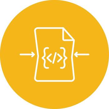 minimizado código bloquear icono línea multi circulo vector