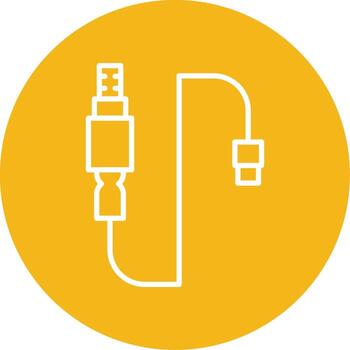 Engine Oxygen Sensor Line Multi Circle vector