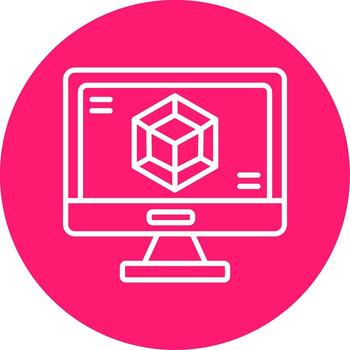 Webpack Module Bundler Icon Line Multi Circle vector