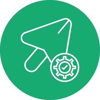 actualizar aplicación versión línea multi circulo vector