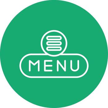 Expand Menu Button Line Multi Circle vector